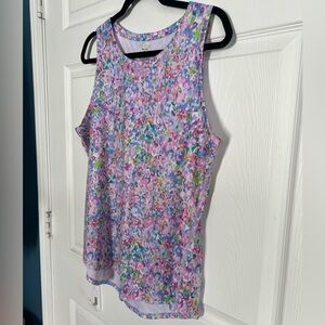 Tek Gear Multicolor Floral Tank Top
